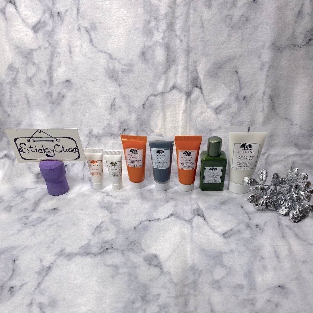 Origins Skincare Set-Lotion,Face Wash,Moisturizer,Eye Cream,Mask,Serum-7pc-NEW